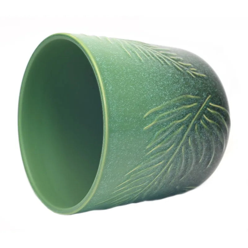 Porcelain Planter With Botanical Design For Indoor And Outdoor Use