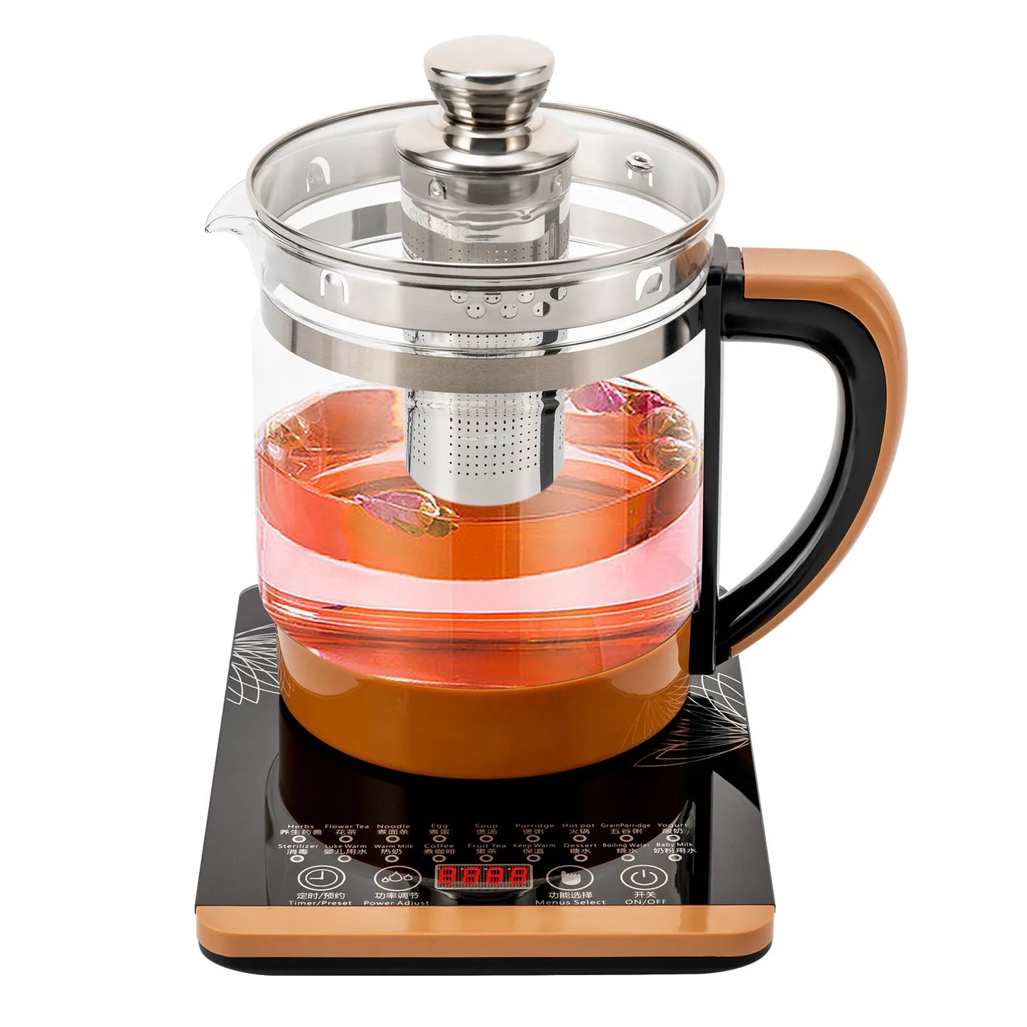 Electric Glass Tea Kettle With Keep Warm And BPA Free