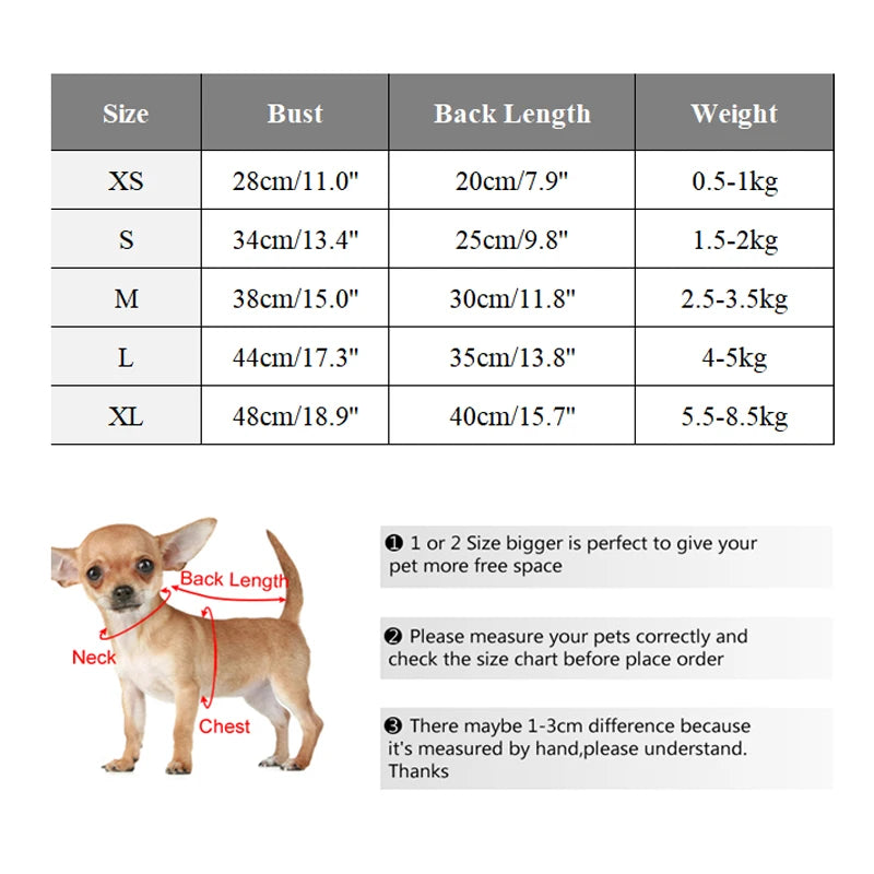 Warm Dog Hoodie Fleece Coat For Small Medium Dogs Cozy