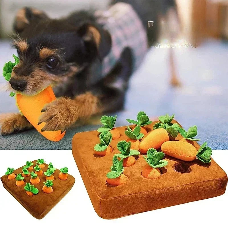 Dog Snuffle Mat Plush Carrot Toy Interactive Toy For Pets