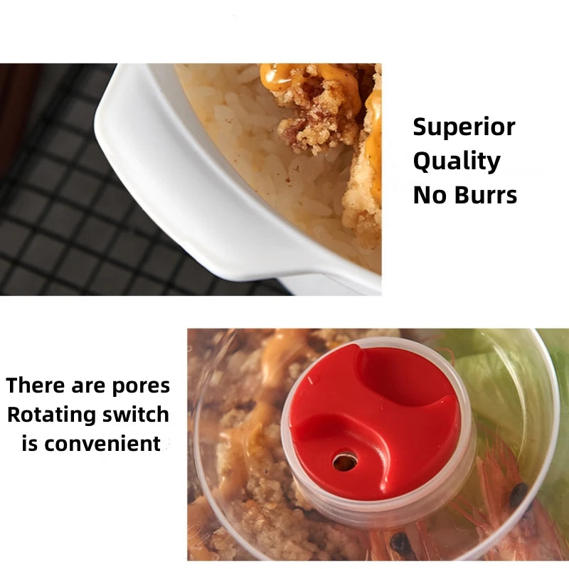 Microwave Heating Box With Lid For Steam Buns And Noodles