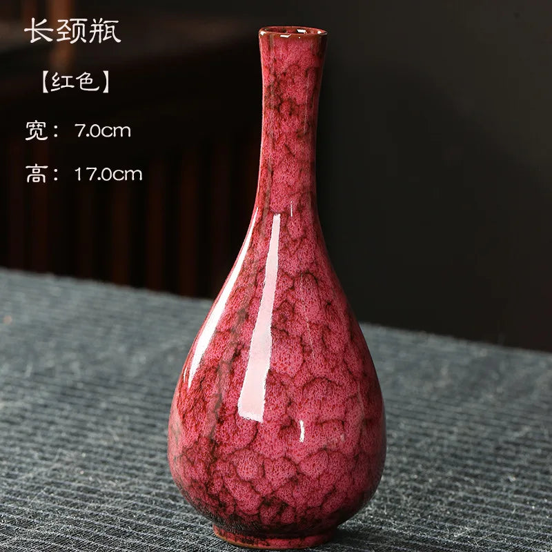 Minimalist Glaze Ceramic Vase For Tabletop Decor And Arrangements
