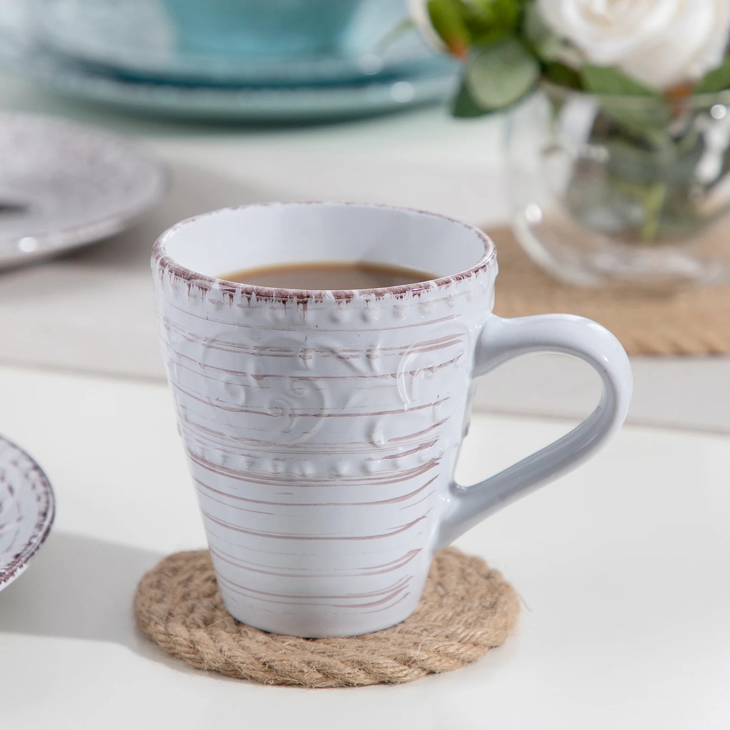 MALACASA Stoneware Dinner Set Ceramic Tableware Collection