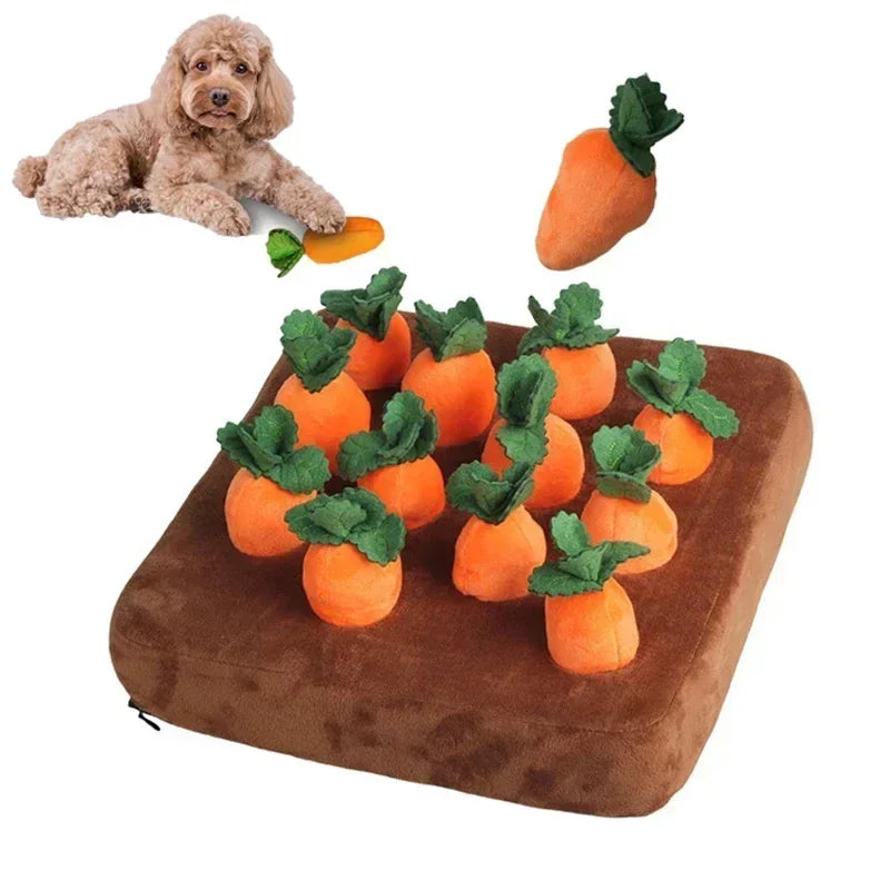 Dog Snuffle Mat Plush Carrot Toy Interactive Toy For Pets